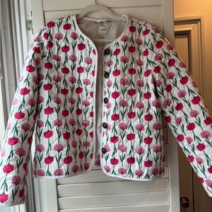 Quilted floral spring jacket